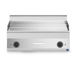 Fry top elettrico da banco, piastra cromata liscia 100cm