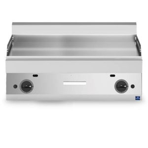 Fry top a gas da banco, piastra liscia 100 cm