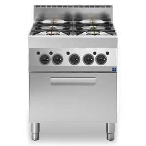 Cucina a gas, 4 fuochi, 1 forno a gas