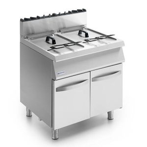 Friggitrice a gas su base chiusa, 2x 15 litri