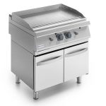 Fry-top a gas da banco, piastra liscia