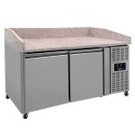 Tavoli Refrigerati per Pizza | Banco Pizza 2 Porte – 151x80x100cm