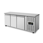 Refrigerated & Freezer tables | Refrigerated Counter – 3 Doors – Without Upstand – 1790x700x850mm