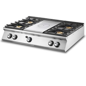 Tuttapiastra gas, versione top + 4 bruciatori