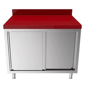 Polyethylene Workcabinet + Sliding Doors | 1000x700xH850mm