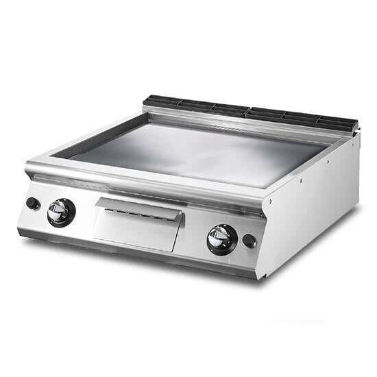 Fry-top gas versione top, piastra liscia