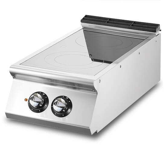Cucina induzione, versione top, 2 zone di cottura Ø280 mm