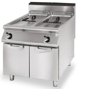 Friggitrice gas, capacità 2x 13 litri