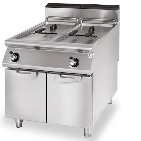Friggitrice gas, capacità 2x 13 litri