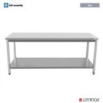 WORKTABLE 700 + WITHOUT UPSTAND | 2000x700xH850mm