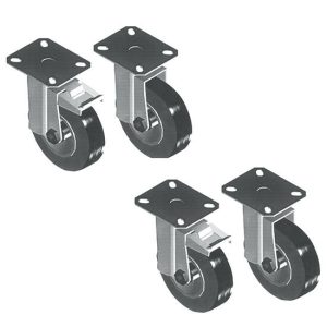Kit Ruote Grandi con Freno per Impastatrici SM 40-50-70TX