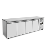 Refrigerated & Freezer tables | FREEZER Counter – 4 Doors – Without Upstand 223x70x85cm