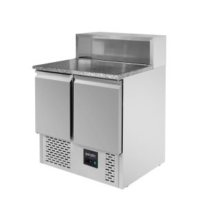 Pizza-Saladette / 2-fach – mit 2 Türen, 900 x 700 mm