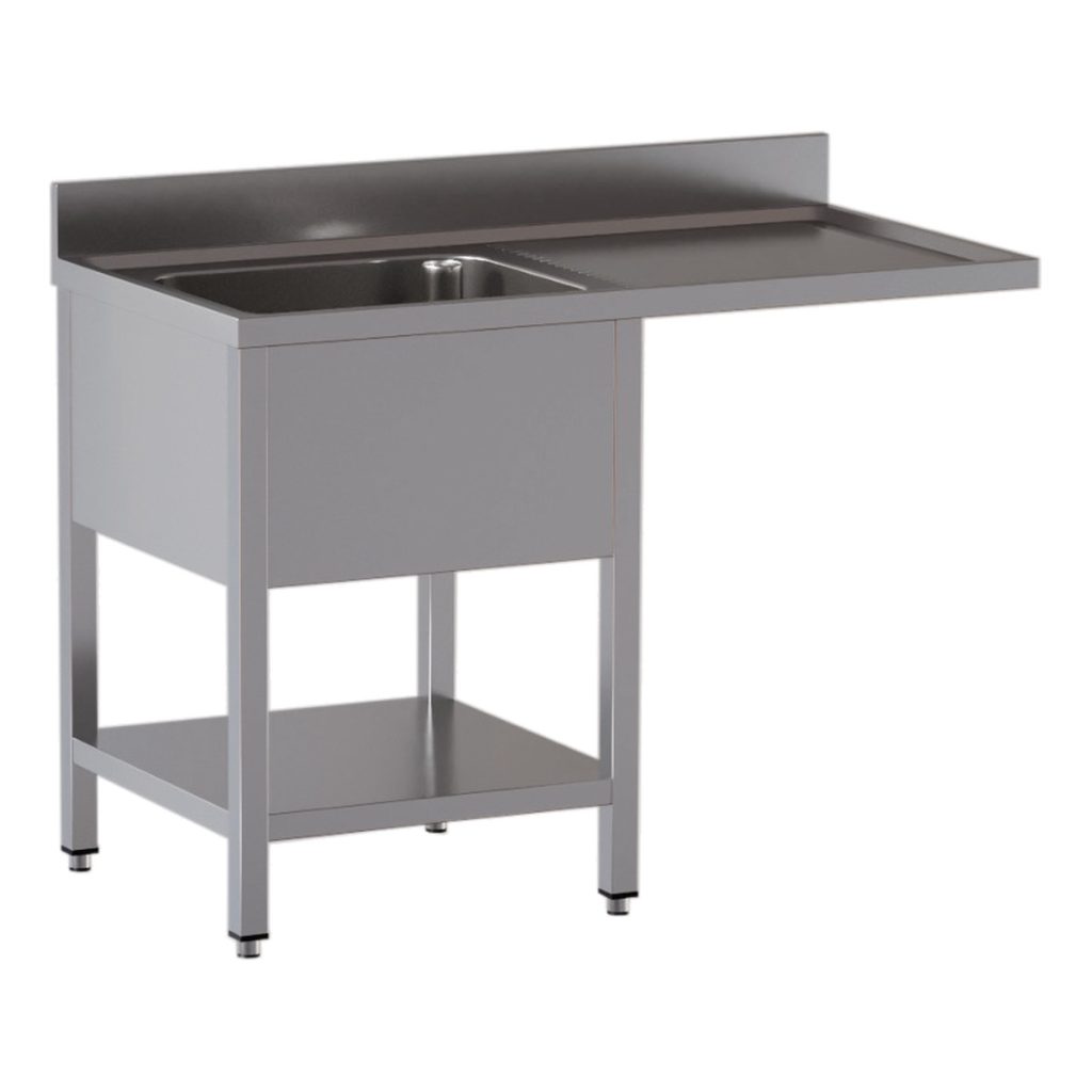 TOPLINE Spülcenter / 1 Becken links, 1200 x 700 mm