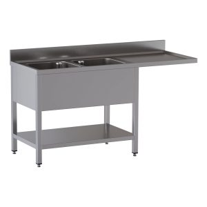 TOPLINE Spülcenter / 2 Becken links, 1800 x 700 mm