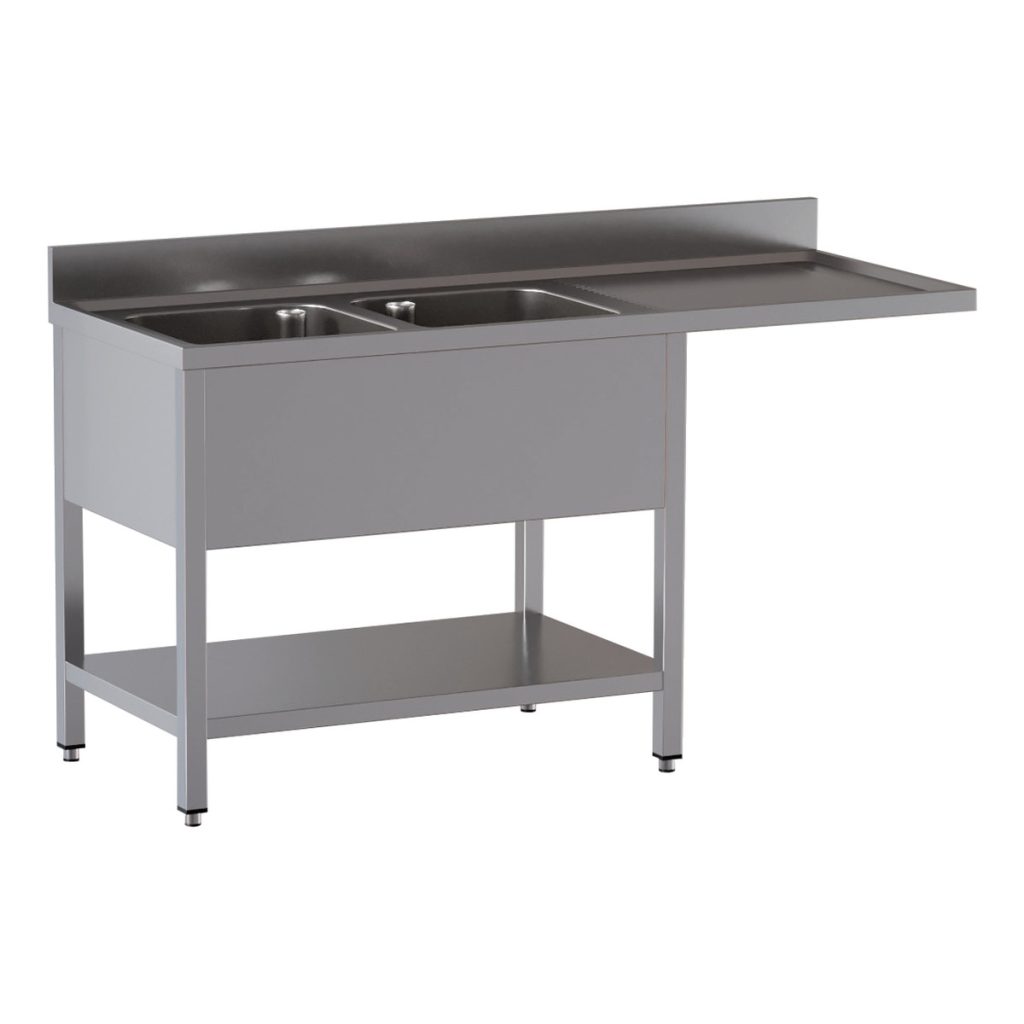 TOPLINE Spülcenter / 2 Becken links, 2000 x 700 mm