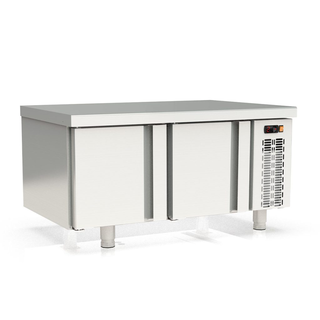 TOPLINE Unterbaukühltisch (Slim) / 2-fach GN 1/1 mit 2 Türen, 1200 x 700 mm