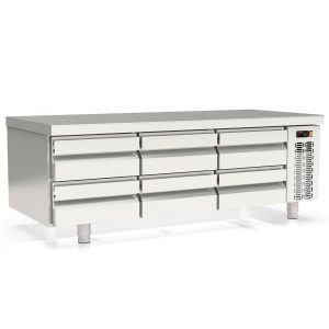 TOPLINE Unterbaukühltisch (Slim) / 3-fach GN 1/1 mit 6 Schubladen, 1600 x 700 mm