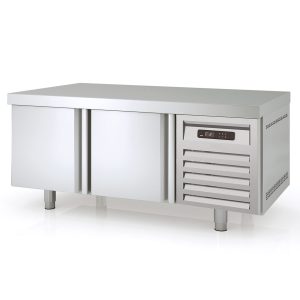 TOPLINE Unterbaukühltisch / 2-fach GN 1/1 mit 2 Türen, 1345 x 700 mm
