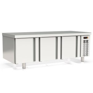 TOPLINE Unterbaukühltisch (Slim) / 3-fach GN 1/1 mit 3 Türen, 1600 x 700 mm