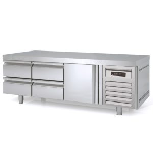 TOPLINE Unterbaukühltisch / 3-fach GN 1/1 mit 4 Schubladen / 1 Tür, 1795 x 700 mm