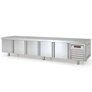 TOPLINE Unterbaukühltisch / 5-fach GN 1/1 mit 5 Türen, 2695 x 700 mm