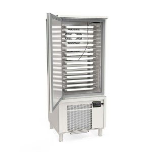 TOPLINE Schockfroster Edelstahl, für 15x GN1/1 (40 mm) oder 15x EN 60×40, 800 x 800 mm