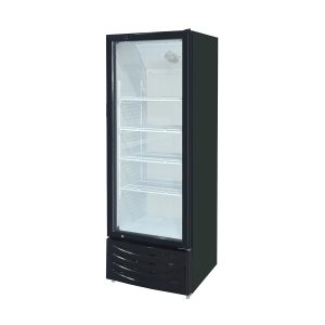 Getränkekühlschrank schwarz / 1 Glastür, 580 x 590 mm