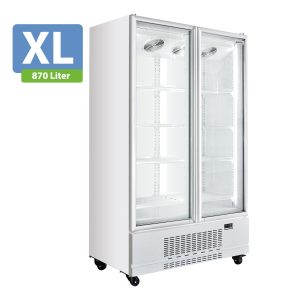 TOPLINE Getränkekühlschrank 2 Türen / 870 Liter XL, “weiß”, 1090 x 742 mm