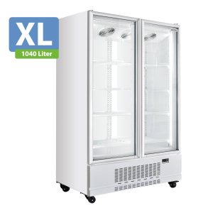 TOPLINE Getränkekühlschrank 2 Türen / 1040 Liter XL,”weiß”, 1280 x 742 mm