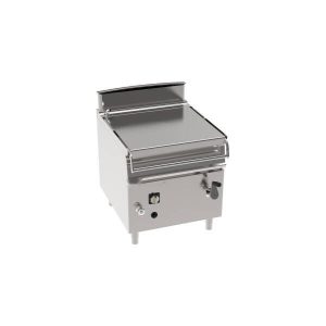 BRASIERA 80LT GAS BASCULANTE CON VASCA IN ACCIAIO INOX AISI 304 FREESTANDING SU VANO CHIUSO