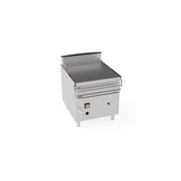 BRASIERA 80LT GAS BASCULANTE CON VASCA IN ACCIAIO INOX AISI 304 FREESTANDING SU VANO CHIUSO – SOLLEVAMENTO MOTORIZZATO