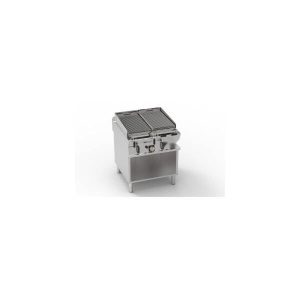 GRIGLIA GAS A PIETRA LAVICA FREESTANDING SU VANO APERTO