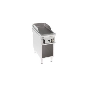 FRY-TOP GAS PIASTRA RIGATA FREESTANDING SU VANO APERTO