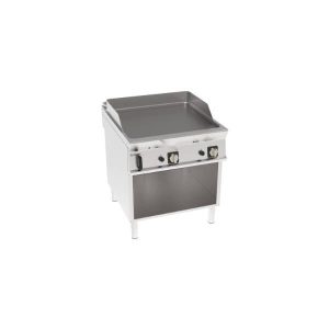 FRY-TOP GAS PIASTRA LISCIA FREESTANDING SU VANO APERTO