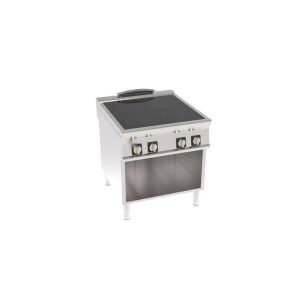 PIANO COTTURA IN VETROCERAMICA 4 ZONE RISCALDANTI FREESTANDING SU VANO APERTO