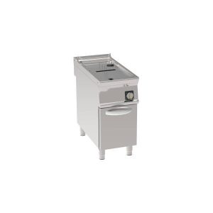 FRIGGITRICE ELETTRICA VASCA SINGOLA 17LT CON RESISTENZE ROTANTI IN VASCA FREESTANDING SU VANO CHIUSO – CESTELLI, COPERCHI E VASCA RECUPERO OLIO INCLUSI