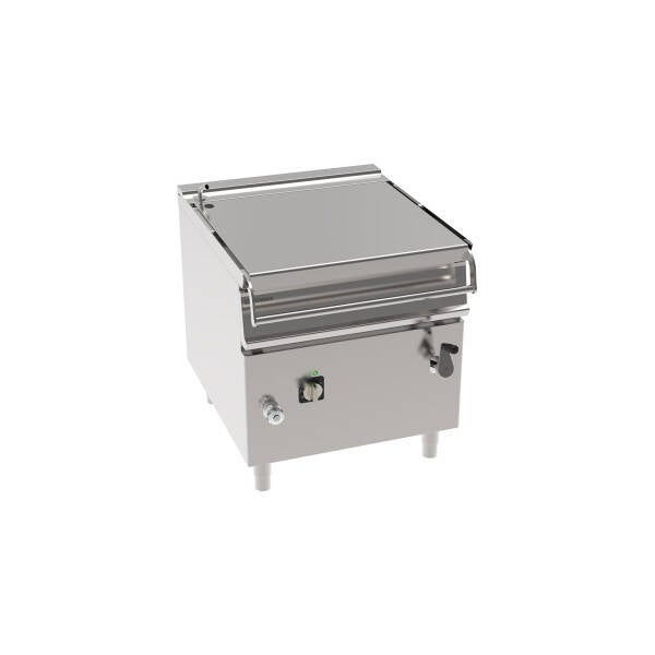 BRASIERA 80LT ELETTRICA BASCULANTE CON VASCA IN ACCIAIO INOX AISI 304 FREESTANDING SU VANO CHIUSO