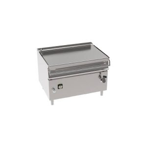 BRASIERA 120LT ELETTRICA BASCULANTE CON VASCA IN ACCIAIO INOX AISI 304 FREESTANDING SU VANO CHIUSO