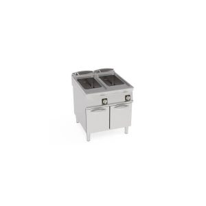 CUOCIPASTA ELETTRICO VASCA DOPPIA 40+40LT GN1/1 FREESTANDING SU VANO CHIUSO – CESTELLI NON INCLUSI