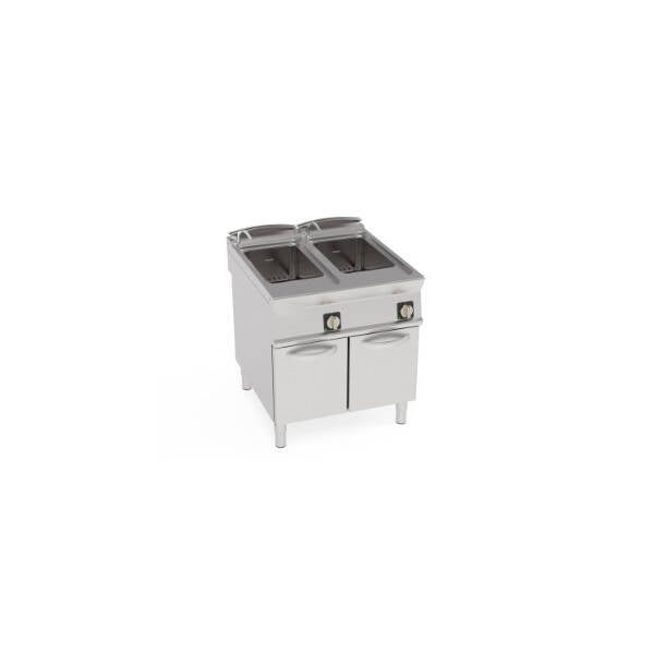 CUOCIPASTA ELETTRICO VASCA DOPPIA 40+40LT GN1/1 FREESTANDING SU VANO CHIUSO – CESTELLI NON INCLUSI