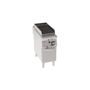 GRIGLIA GAS CON ACQUA E GRIGLIA IN GHISA FREESTANDING SU VANO CHIUSO