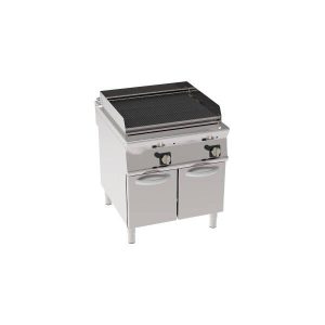 GRIGLIA GAS CON ACQUA E GRIGLIA IN GHISA FREESTANDING SU VANO CHIUSO