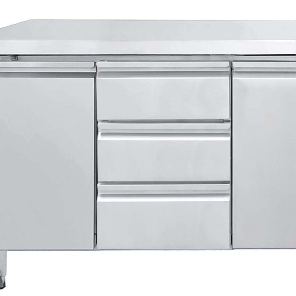 Set 3 cassetti per tavoli refrigerati, posizione centrale