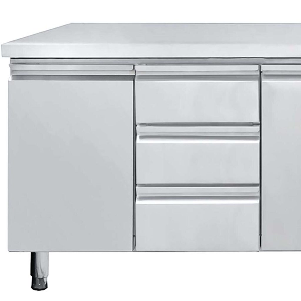 Set 3 cassetti per tavoli refrigerati, posizione centro-sinistra