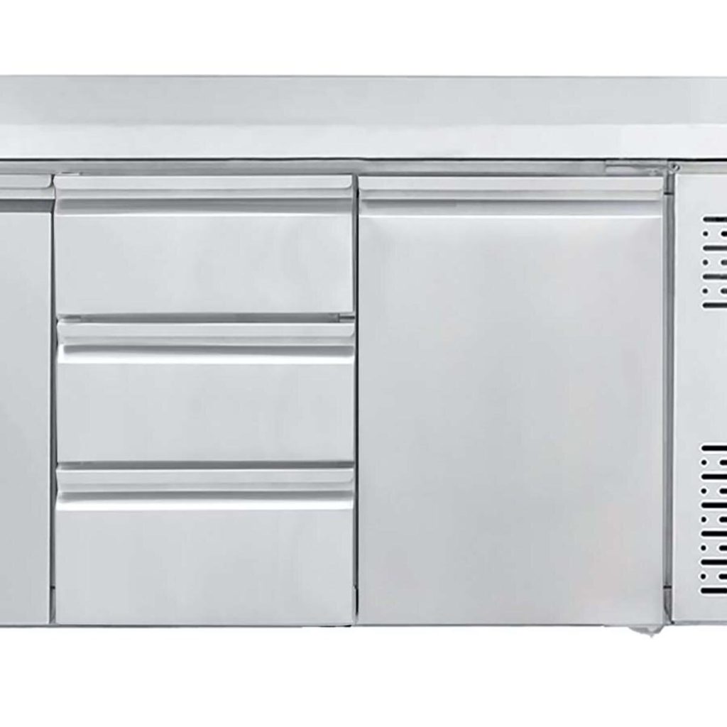 Set 3 cassetti per tavoli refrigerati, posizione centro-destra