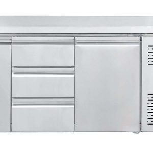 Set 3 cassetti per tavoli refrigerati, posizione centro-destra