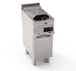 FRIGGITRICE ELETTRICA VASCA SINGOLA 14LT A CONTROLLO ELETTRONICO CON ELEMENTI RISCALDANTI IN VASCA BASCULANTI