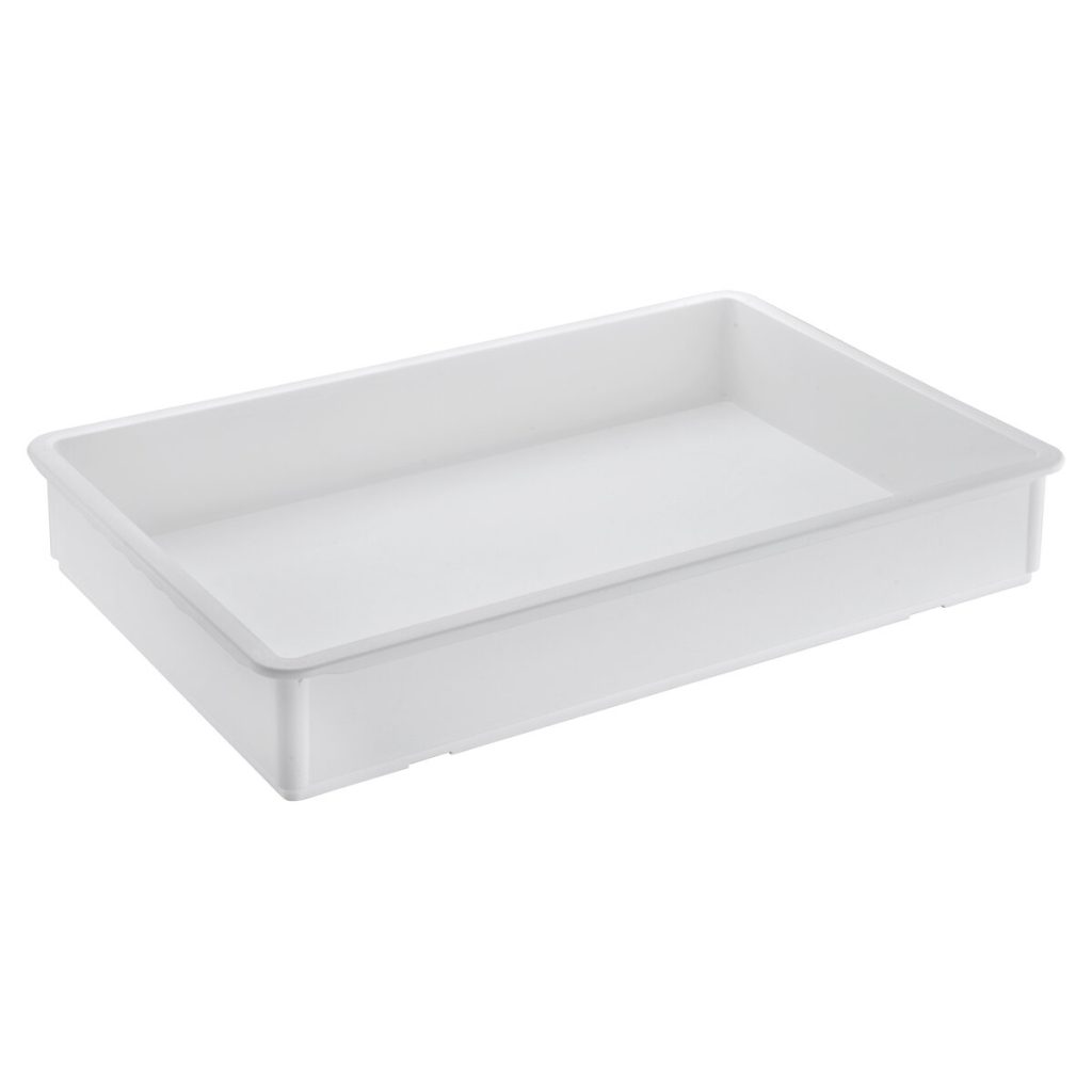 Set da 6 contenitori per impasto pizza 600×400 mm, bianco