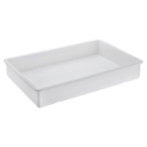 Set da 6 contenitori per impasto pizza 600×400 mm, bianco